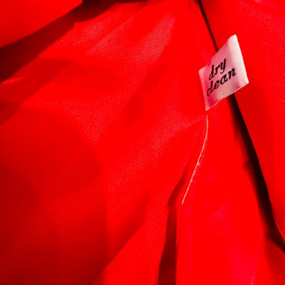 Vintage 80s Miss Pendleton Virgin Wool Blazer Single Button Red Black - M - Picture 4 of 7